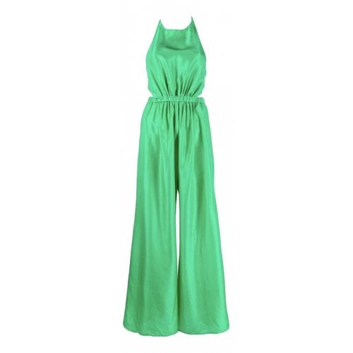 Pre-owned Forte Forte Silk Jumpsuit In Green