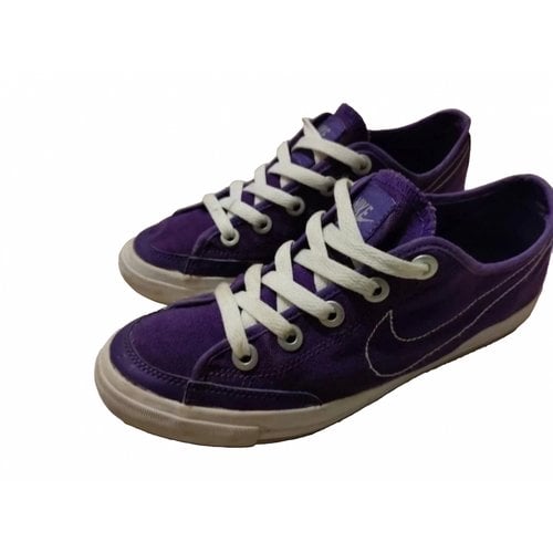 Pre-owned Nike Cloth Trainers In Purple
