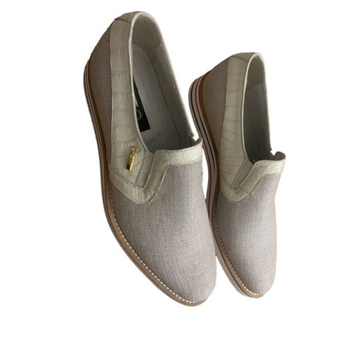 Pre-owned Zilli Cloth Flats In Beige