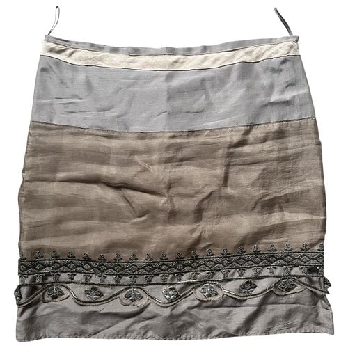 Pre-owned Miu Miu Silk Mid-length Skirt In Other