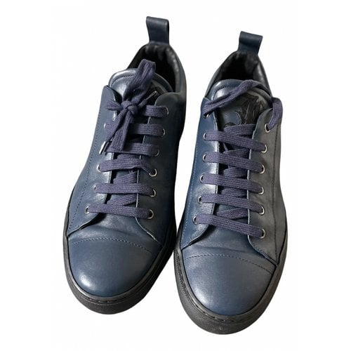 Pre-owned John Galliano Low Trainers In Blue