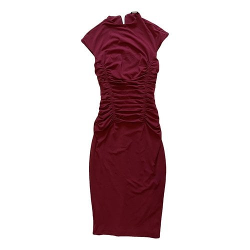 Pre-owned Marciano Mid-length Dress In Burgundy