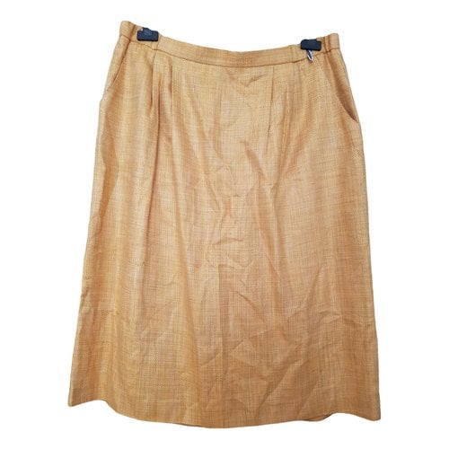 Pre-owned Givenchy Mid-length Skirt In Yellow