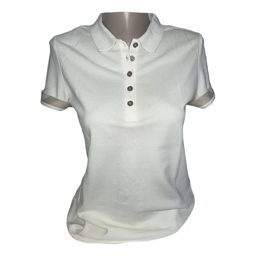 Pre-owned Burberry Top In White