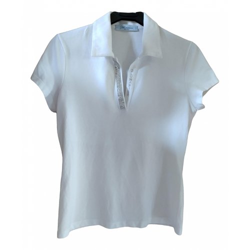 Pre-owned Blumarine Polo In White