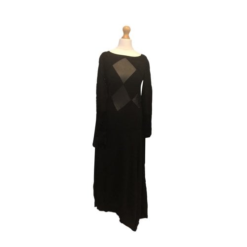 Pre-owned Roland Mouret Cashmere Maxi Dress In Black