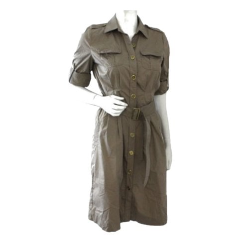 Pre-owned Burberry Mid-length Dress In Khaki