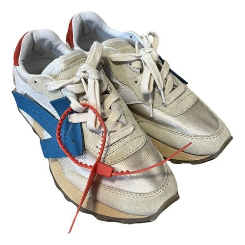 Pre-owned Off-white Trainers In Khaki
