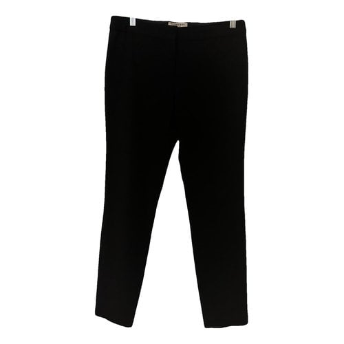 Pre-owned Burberry Straight Pants In Black