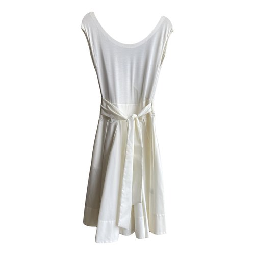 Pre-owned Donna Karan Mid-length Dress In White