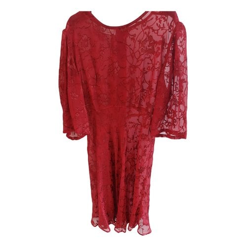 Pre-owned Philosophy Di Alberta Ferretti Silk Mid-length Dress In Red