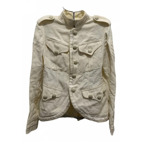 Pre-owned Jean Paul Gaultier Linen Jacket In Ecru