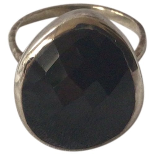 Pre-owned Monica Vinader Ring In Black
