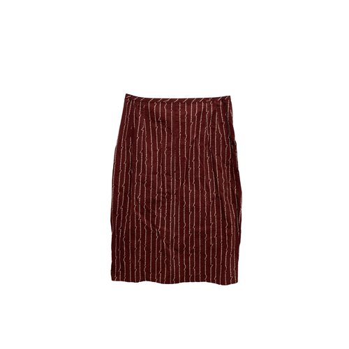 Pre-owned Jean Paul Gaultier Mid-length Skirt In Burgundy