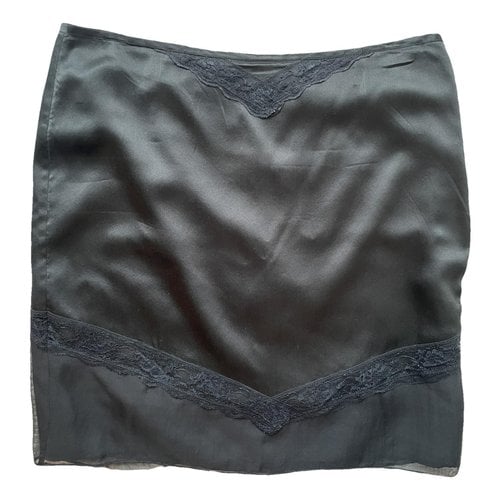 Pre-owned Zadig & Voltaire Silk Mid-length Skirt In Black
