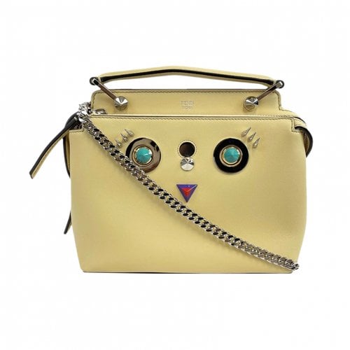 Pre-owned Fendi Leather Crossbody Bag In Yellow