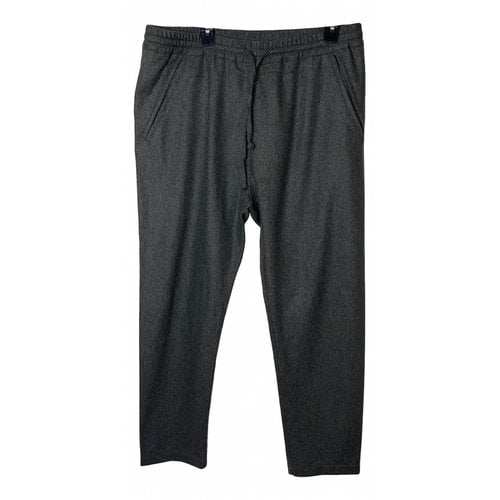 Pre-owned Billy Reid Wool Trousers In Grey