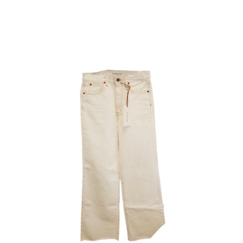 Pre-owned Slvrlake Straight Jeans In White