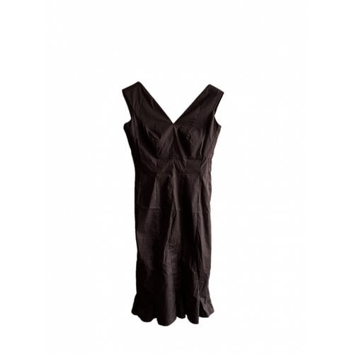 Pre-owned Jil Sander Mid-length Dress In Brown
