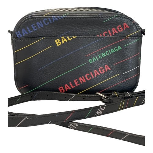 Pre-owned Balenciaga Camera Leather Crossbody Bag In Multicolour