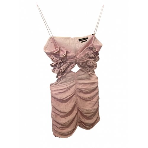 Pre-owned Isabel Marant Silk Mini Dress In Pink