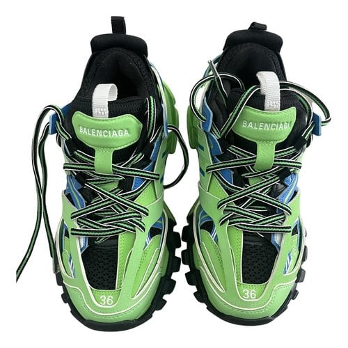 Pre-owned Balenciaga Lace Ups In Green