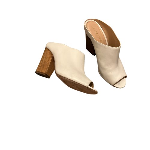 Pre-owned Sergio Rossi Leather Mules In Beige