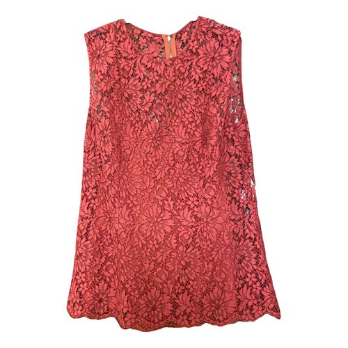 Pre-owned Dolce & Gabbana Lace Tunic In Red