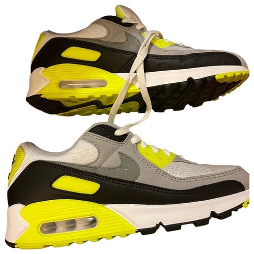 Pre-owned Nike Air Max 90 Cloth Trainers In Grey