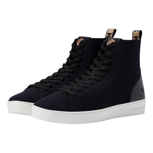 Pre-owned Michael Kors Cloth Trainers In Black