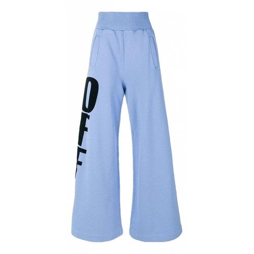 Pre-owned Off-white Trousers In Blue