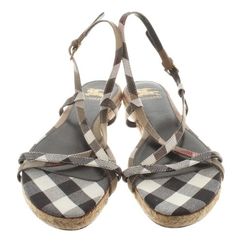 Pre-owned Burberry Leather Sandals In Other