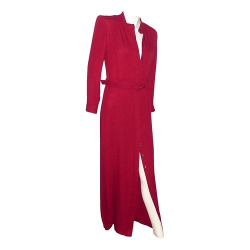 Pre-owned Vanessa Seward Silk Maxi Dress In Red