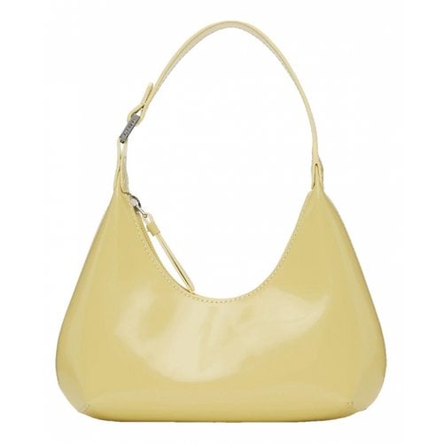 Pre-owned By Far Baby Amber Patent Leather Handbag In Yellow
