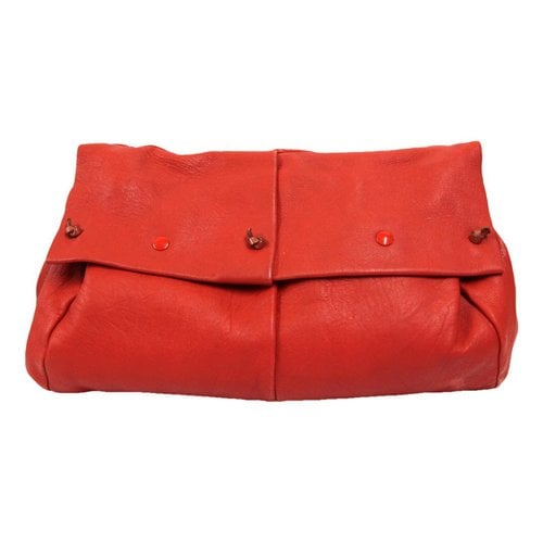 Pre-owned Pollini Leather Handbag In Red