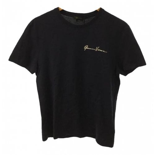 Pre-owned Versace T-shirt In Navy