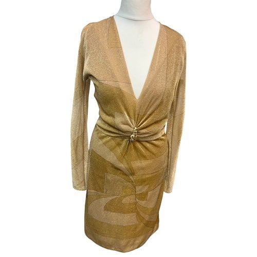 Pre-owned Gucci Mid-length Dress In Gold