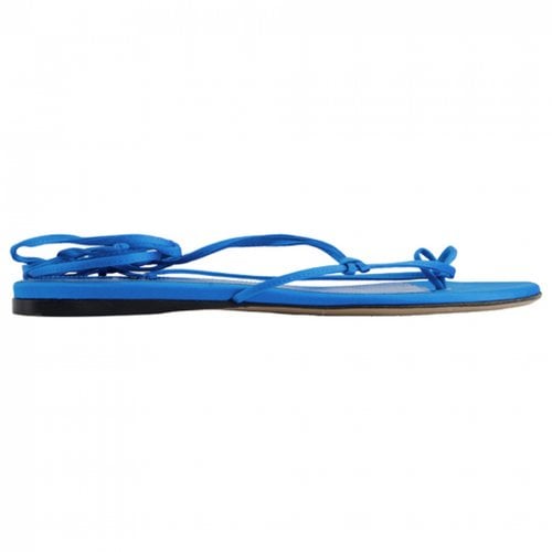 Pre-owned Attico Leather Sandal In Blue