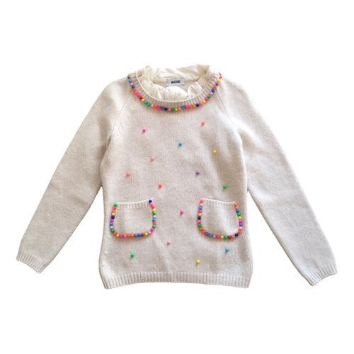 Pre-owned Moschino Cashmere Jumper In White