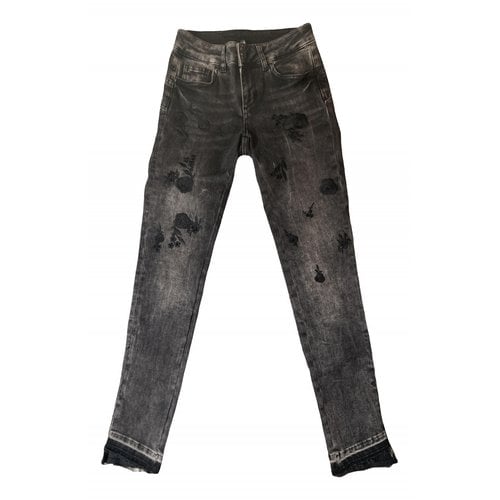 Pre-owned Liujo Slim Jeans In Anthracite