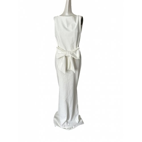 Pre-owned Chiara Boni Maxi Dress In White