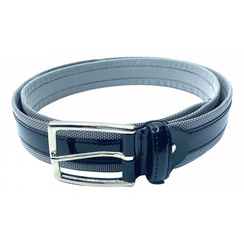 Pre-owned Anderson's Leather Belt In Grey