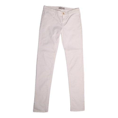 Pre-owned Emilio Pucci Trousers In White