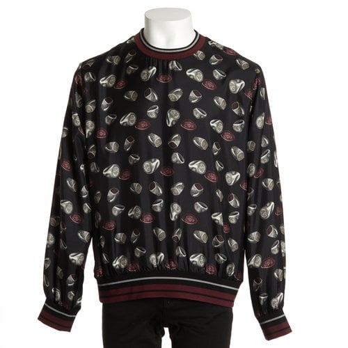 Pre-owned Dolce & Gabbana Silk Sweatshirt In Black