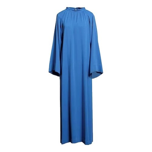 Pre-owned Erika Cavallini Maxi Dress In Blue