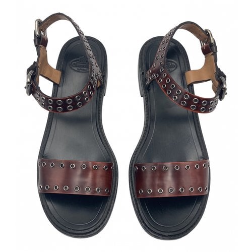 Pre-owned Church's Leather Sandals In Brown