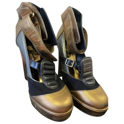 Pre-owned Barbara Bui Leather Heels In Gold