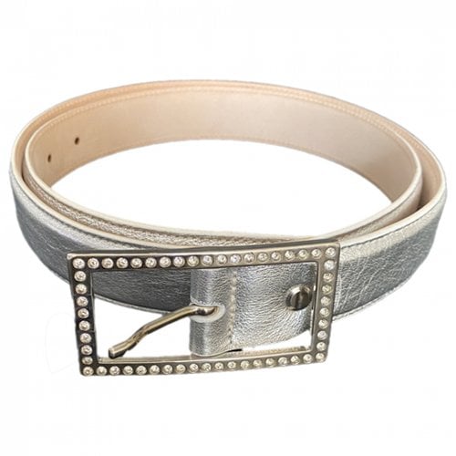 Pre-owned Anderson's Leather Belt In Silver