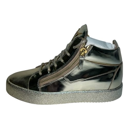 Pre-owned Giuseppe Zanotti Patent Leather High Trainers In Other