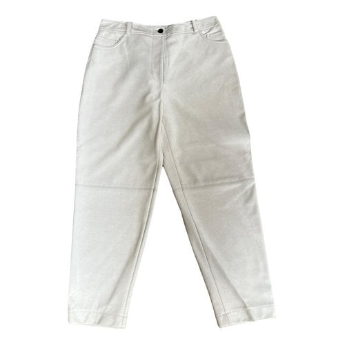 Pre-owned Stella Mccartney Straight Pants In White